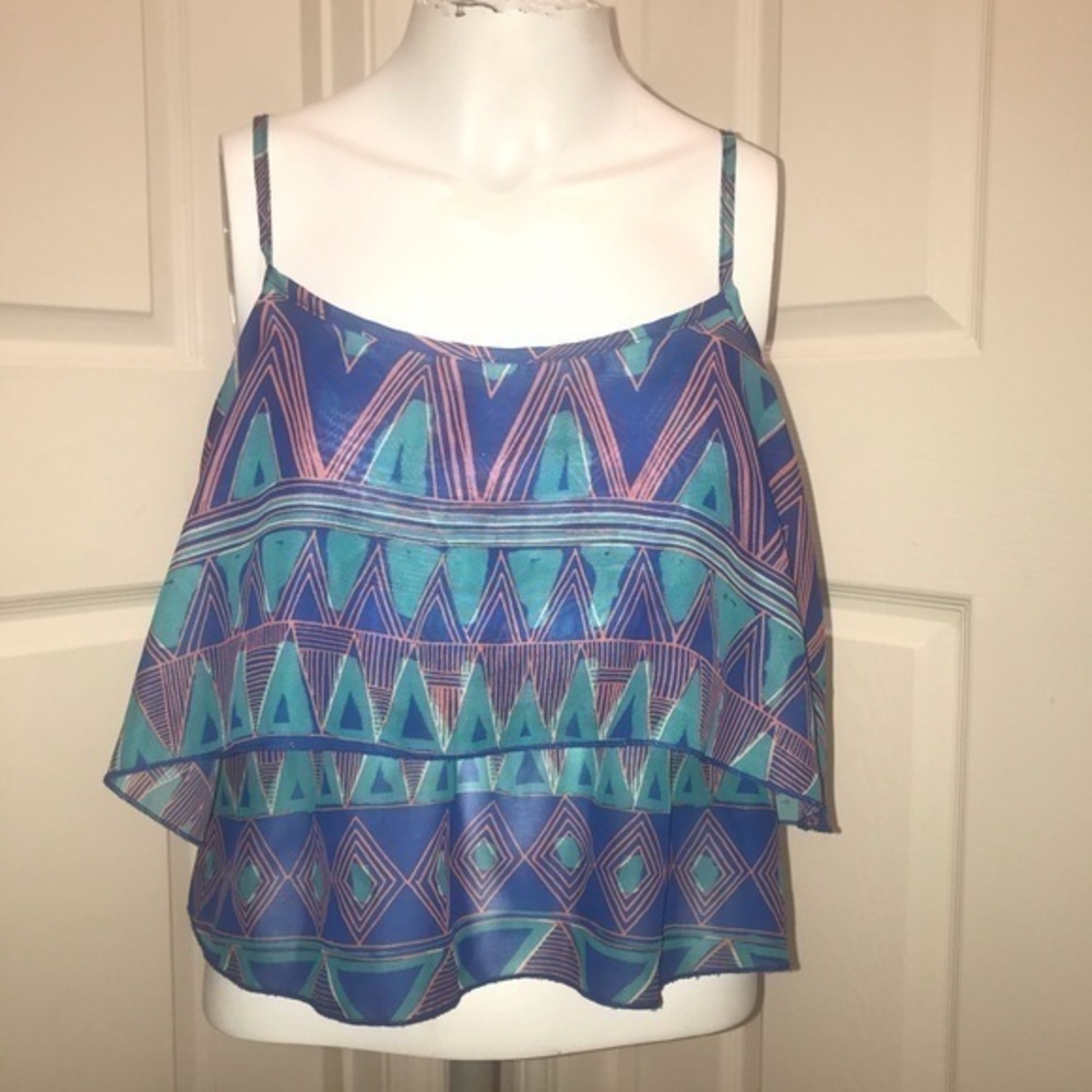 Kirra Crop Double Top Open Back Spaghetti …